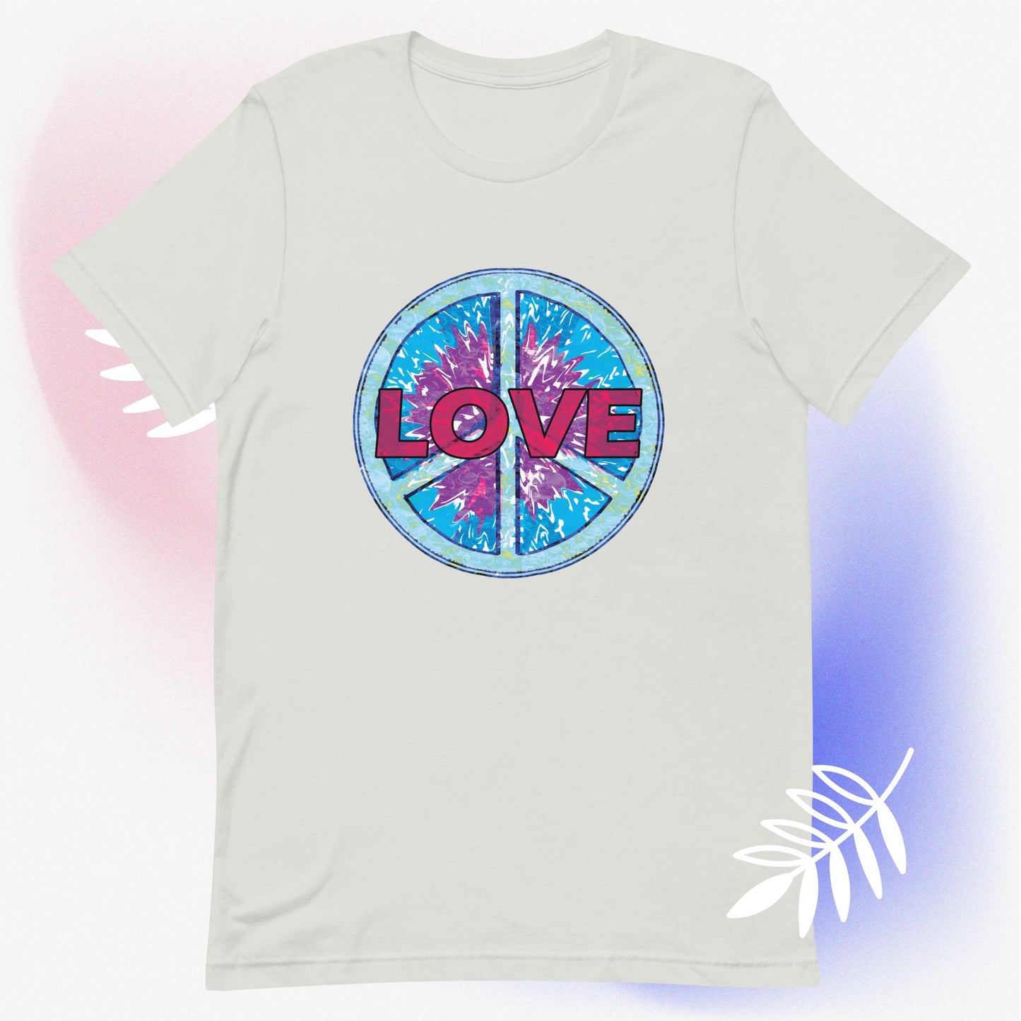 Peace and Love Unisex t-shirt