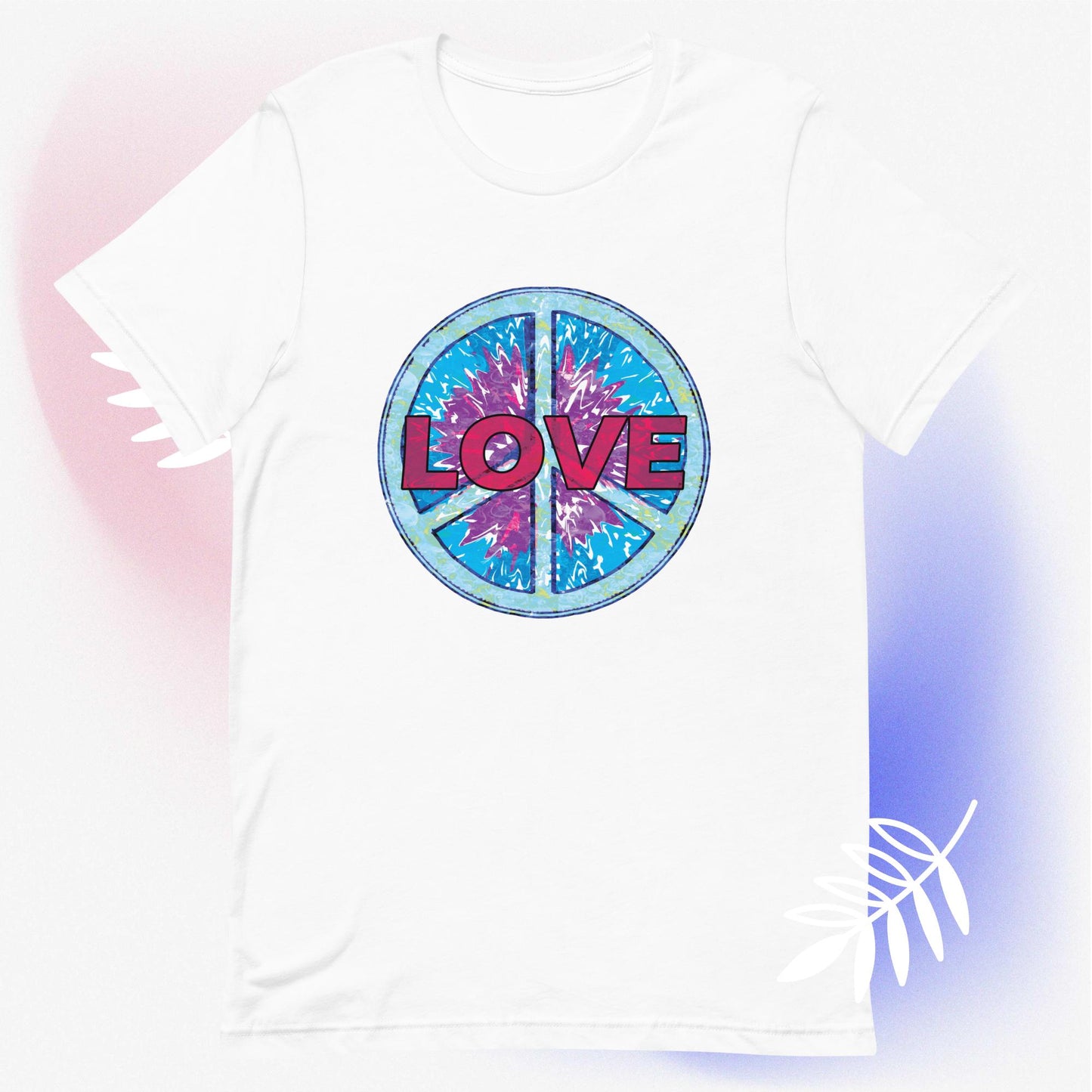 Peace and Love Unisex t-shirt